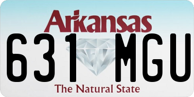 AR license plate 631MGU