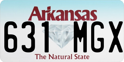 AR license plate 631MGX