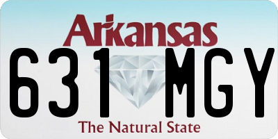 AR license plate 631MGY