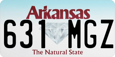 AR license plate 631MGZ