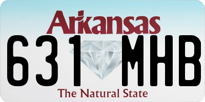 AR license plate 631MHB