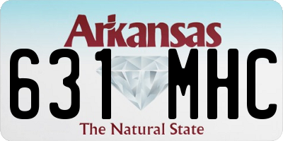 AR license plate 631MHC