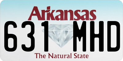 AR license plate 631MHD