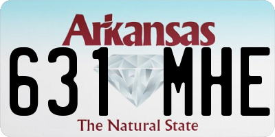 AR license plate 631MHE