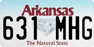 AR license plate 631MHG