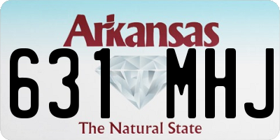AR license plate 631MHJ