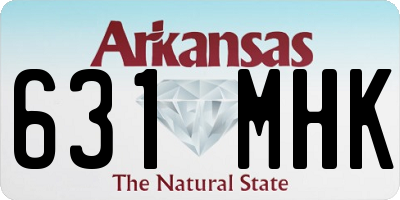 AR license plate 631MHK