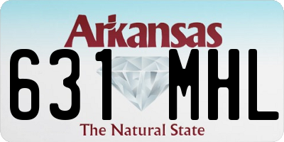 AR license plate 631MHL