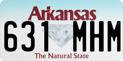 AR license plate 631MHM