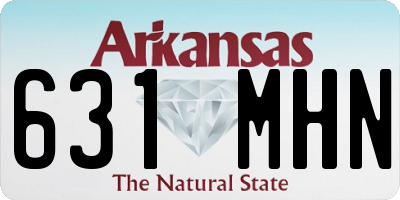 AR license plate 631MHN