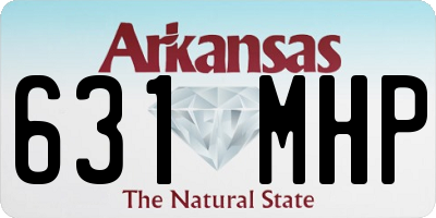 AR license plate 631MHP