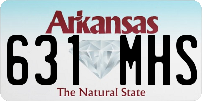 AR license plate 631MHS