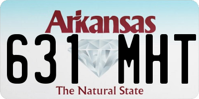 AR license plate 631MHT