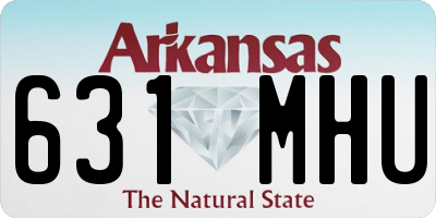 AR license plate 631MHU