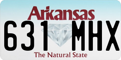 AR license plate 631MHX