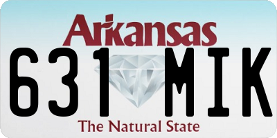 AR license plate 631MIK