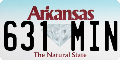 AR license plate 631MIN