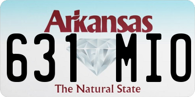AR license plate 631MIO