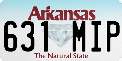 AR license plate 631MIP