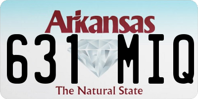 AR license plate 631MIQ