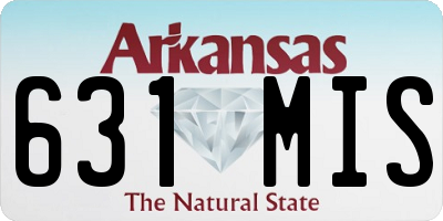 AR license plate 631MIS