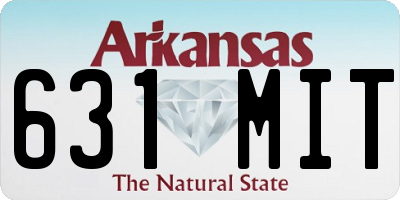 AR license plate 631MIT