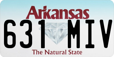 AR license plate 631MIV