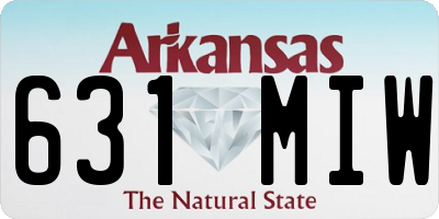 AR license plate 631MIW