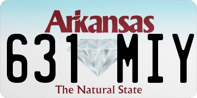 AR license plate 631MIY