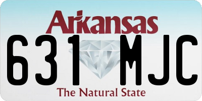 AR license plate 631MJC