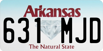 AR license plate 631MJD