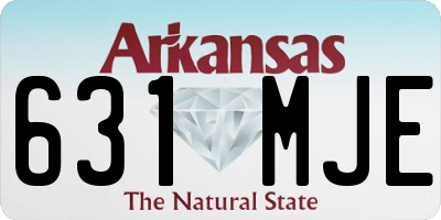 AR license plate 631MJE