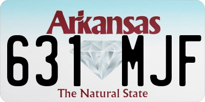 AR license plate 631MJF