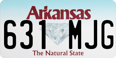 AR license plate 631MJG