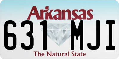 AR license plate 631MJI