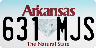 AR license plate 631MJS