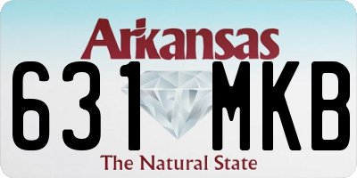 AR license plate 631MKB