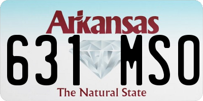 AR license plate 631MSO