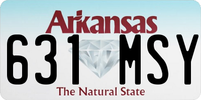 AR license plate 631MSY