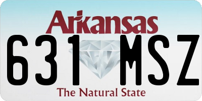 AR license plate 631MSZ