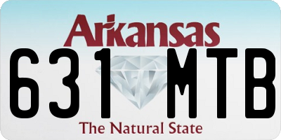 AR license plate 631MTB