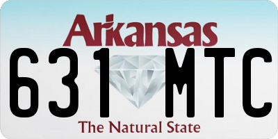 AR license plate 631MTC