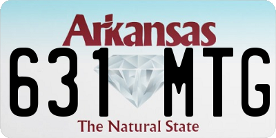 AR license plate 631MTG