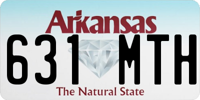 AR license plate 631MTH