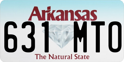 AR license plate 631MTO