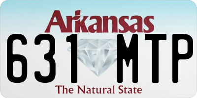 AR license plate 631MTP