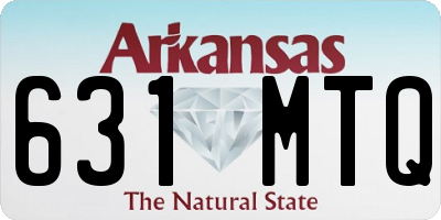 AR license plate 631MTQ