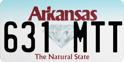 AR license plate 631MTT