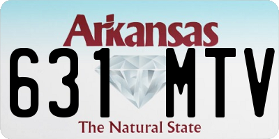AR license plate 631MTV