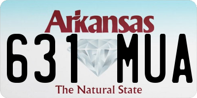 AR license plate 631MUA